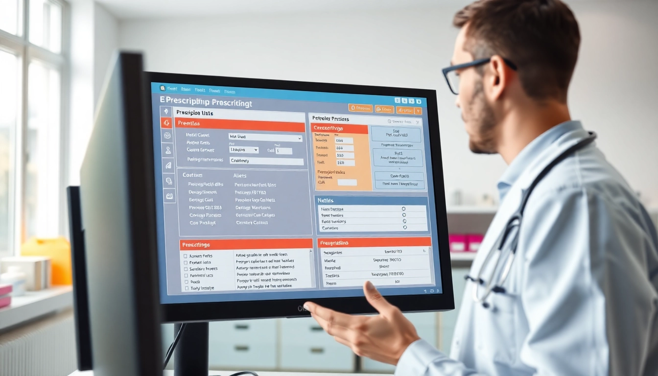 Highlighting key features of eprescribing software through a healthcare provider using advanced digital tools.